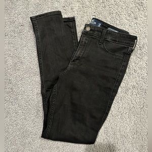 Hollister Skinny Ripped Black Jeans